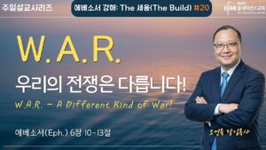 “W.A.R. – 우리의 전쟁은 다릅니다!”